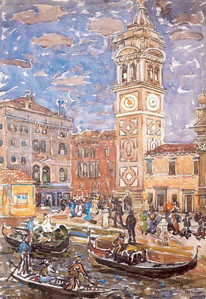 Maurice Prendergast Santa Maria Formosa Venice Germany oil painting art